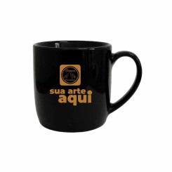 CANECA DE PORCELANA URBAN 360 ML PRETA 