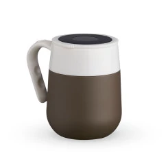 Caneca Térmica Inox 500ml Chumbo com Display LED
