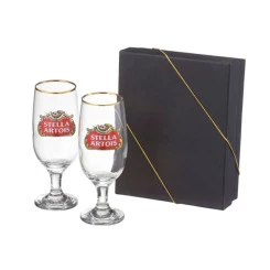 KIT 2 TAÇAS CERVEJA FLORIPA 300 ML COM CAIXA FORRADA