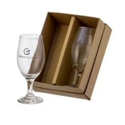 KIT 2 TAÇAS CERVEJA WINDSOR 330 ML COM CAIXA KRAFT