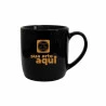 CANECA DE PORCELANA URBAN 360 ML PRETA 