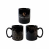 CANECA DE PORCELANA TUNISIA RETA 285ML PRETA 